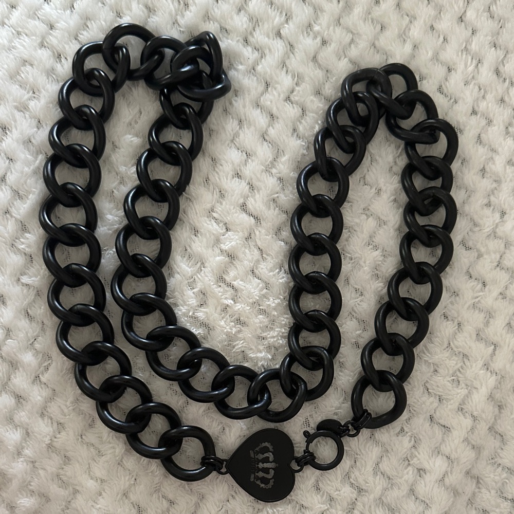 Vintage Juicy Couture Black Chain Necklace
